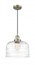 Innovations Lighting 201C-AB-G713-L - Bell - 1 Light - 12 inch - Antique Brass - Cord hung - Mini Pendant