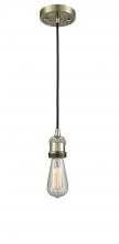 Innovations Lighting 201C-AB - Bare Bulb - 1 Light - 3 inch - Antique Brass - Cord hung - Mini Pendant