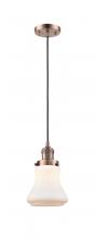 Innovations Lighting 201C-AC-G191 - Bellmont - 1 Light - 6 inch - Antique Copper - Cord hung - Mini Pendant