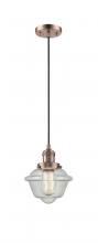 Innovations Lighting 201C-AC-G534 - Oxford - 1 Light - 7 inch - Antique Copper - Cord hung - Mini Pendant