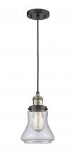 Innovations Lighting 201C-BAB-G194 - Bellmont - 1 Light - 6 inch - Black Antique Brass - Cord hung - Mini Pendant