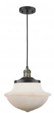 Innovations Lighting 201C-BAB-G541 - Oxford - 1 Light - 12 inch - Black Antique Brass - Cord hung - Mini Pendant