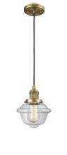 Innovations Lighting 201C-BB-G532 - Oxford - 1 Light - 7 inch - Brushed Brass - Cord hung - Mini Pendant