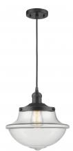Innovations Lighting 201C-BK-G542 - Oxford - 1 Light - 12 inch - Matte Black - Cord hung - Mini Pendant