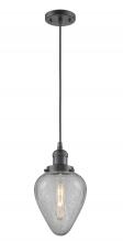 Innovations Lighting 201C-OB-G165 - Geneseo - 1 Light - 7 inch - Oil Rubbed Bronze - Cord hung - Mini Pendant