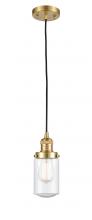 Innovations Lighting 201C-SG-G314-LED - Dover - 1 Light - 5 inch - Satin Gold - Cord hung - Mini Pendant