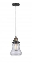 Innovations Lighting 201CSW-BAB-G192 - Bellmont - 1 Light - 6 inch - Black Antique Brass - Cord hung - Mini Pendant