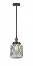 Innovations Lighting 201CSW-BAB-G262 - Stanton - 1 Light - 6 inch - Black Antique Brass - Cord hung - Mini Pendant