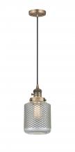 Innovations Lighting 201CSW-BB-G262 - Stanton - 1 Light - 6 inch - Brushed Brass - Cord hung - Mini Pendant