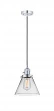 Innovations Lighting 201CSW-PC-G42 - Cone - 1 Light - 8 inch - Polished Chrome - Cord hung - Mini Pendant