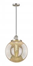 Innovations Lighting 201CSW-SN-G208-14 - Beacon - 1 Light - 14 inch - Brushed Satin Nickel - Cord hung - Mini Pendant