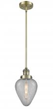Innovations Lighting 201S-AB-G165 - Geneseo - 1 Light - 7 inch - Antique Brass - Stem Hung - Mini Pendant