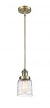 Innovations Lighting 201S-AB-G513 - Bell - 1 Light - 5 inch - Antique Brass - Stem Hung - Mini Pendant