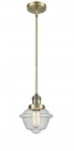 Innovations Lighting 201S-AB-G534 - Oxford - 1 Light - 8 inch - Antique Brass - Stem Hung - Mini Pendant