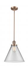 Innovations Lighting 201S-AC-G42-L - Cone - 1 Light - 12 inch - Antique Copper - Stem Hung - Mini Pendant