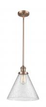 Innovations Lighting 201S-AC-G44-L - Cone - 1 Light - 12 inch - Antique Copper - Stem Hung - Mini Pendant