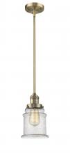 Innovations Lighting 201S-BB-G184 - Canton - 1 Light - 7 inch - Brushed Brass - Stem Hung - Mini Pendant