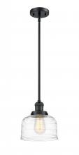 Innovations Lighting 201S-BK-G713 - Bell - 1 Light - 8 inch - Matte Black - Stem Hung - Mini Pendant