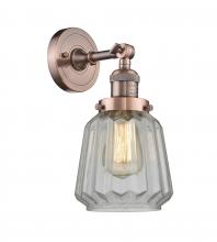 Innovations Lighting 203-AC-G142 - Chatham - 1 Light - 7 inch - Antique Copper - Sconce