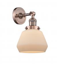 Innovations Lighting 203-AC-G171 - Fulton - 1 Light - 7 inch - Antique Copper - Sconce