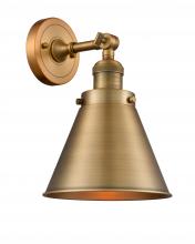 Innovations Lighting 203-BB-M13-BB - Appalachian - 1 Light - 8 inch - Brushed Brass - Sconce