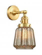 Innovations Lighting 203SW-SG-G146 - Chatham - 1 Light - 7 inch - Satin Gold - Adjustable Sconce