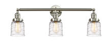 Innovations Lighting 205-SN-G513-LED - Bell - 3 Light - 30 inch - Brushed Satin Nickel - Bath Vanity Light