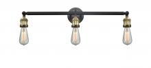 Innovations Lighting 205-BAB - Bare Bulb - 3 Light - 30 inch - Black Antique Brass - Bath Vanity Light
