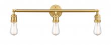 Innovations Lighting 205-SG - Bare Bulb - 3 Light - 30 inch - Satin Gold - Bath Vanity Light