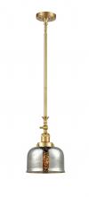 Innovations Lighting 206-SG-G78-LED - Bell - 1 Light - 8 inch - Satin Gold - Stem Hung - Adjustable Mini Pendant