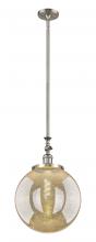 Innovations Lighting 206-SN-G208-14 - Beacon - 1 Light - 12 inch - Brushed Satin Nickel - Stem Hung - Adjustable Mini Pendant