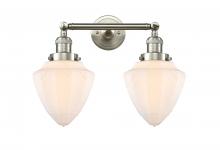 Innovations Lighting 208-SN-G661-7-LED - Bullet - 2 Light - 18 inch - Brushed Satin Nickel - Adjustable Bath Vanity Light