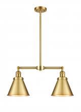 Innovations Lighting 209-SG-M13-SG-LED - Appalachian - 2 Light - 23 inch - Satin Gold - Stem Hung - Adjustable Island Light