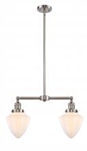 Innovations Lighting 209-SN-G661-7-LED - Bullet - 2 Light - 24 inch - Brushed Satin Nickel - Stem Hung - Adjustable Island Light