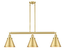 Innovations Lighting 213-SG-M13-SG-LED - Appalachian - 3 Light - 40 inch - Satin Gold - Stem Hung - Adjustable Island Light