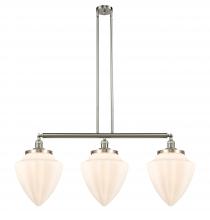Innovations Lighting 213-SN-G661-12-LED - Bullet - 3 Light - 40 inch - Brushed Satin Nickel - Stem Hung - Adjustable Island Light