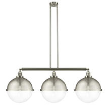 Innovations Lighting 213-SN-HFS-122-SN-LED - Hampden - 3 Light - 45 inch - Brushed Satin Nickel - Stem Hung - Adjustable Island Light