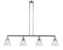 Innovations Lighting 214-PC-G64-LED - Cone - 4 Light - 51 inch - Polished Chrome - Stem Hung - Adjustable Island Light