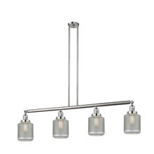 Innovations Lighting 214-SN-G262-LED - Stanton - 4 Light - 51 inch - Brushed Satin Nickel - Stem Hung - Adjustable Island Light