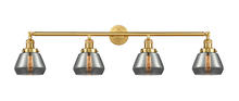 Innovations Lighting 215-SG-G173-LED - Fulton - 4 Light - 43 inch - Satin Gold - Adjustable Bath Vanity Light