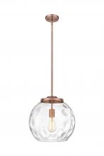 Innovations Lighting 221-1S-AC-G1215-14 - Athens Water Glass - 1 Light - 13 inch - Antique Copper - Stem Hung - Pendant