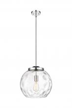 Innovations Lighting 221-1S-PC-G1215-14 - Athens Water Glass - 1 Light - 13 inch - Polished Chrome - Stem Hung - Pendant