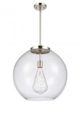Innovations Lighting 221-1S-PN-G122-18-LED - Athens - 1 Light - 18 inch - Polished Nickel - Stem Hung - Pendant