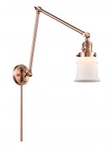 Innovations Lighting 238-AC-G181S - Canton - 1 Light - 8 inch - Antique Copper - Swing Arm