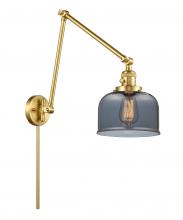 Innovations Lighting 238-SG-G73 - Bell - 1 Light - 8 inch - Satin Gold -Adjustable Swing Arm