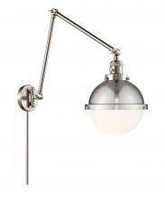 Innovations Lighting 238-SN-HFS-81-SN-LED - Hampden - 1 Light - 9 inch - Brushed Satin Nickel -Adjustable Swing Arm