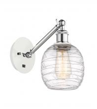 Innovations Lighting 317-1W-WPC-G1013-LED - Belfast - 1 Light - 6 inch - White Polished Chrome - Adjustable Sconce