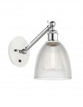 Innovations Lighting 317-1W-WPC-G382-LED - Castile - 1 Light - 6 inch - White Polished Chrome - Adjustable Sconce