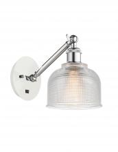 Innovations Lighting 317-1W-WPC-G412-LED - Dayton - 1 Light - 6 inch - White Polished Chrome - Adjustable Sconce