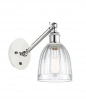 Innovations Lighting 317-1W-WPC-G442-LED - Brookfield - 1 Light - 6 inch - White Polished Chrome - Adjustable Sconce